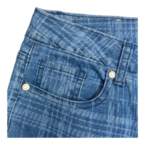 Flying Angel Gogo Plaid High Waist Flare Leg Jeans Sz: US 11/ EU 30 - Picture 6 of 8